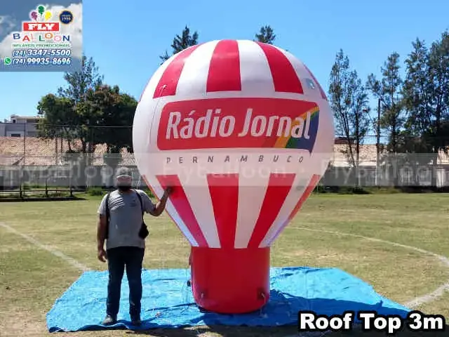 Balão inflável promocional Rádio Jornal Pernambuco