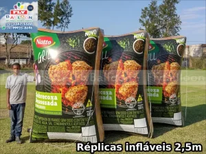 replicas gigantes infláveis promocionais embalagem sobrecoxa desossada natto grill